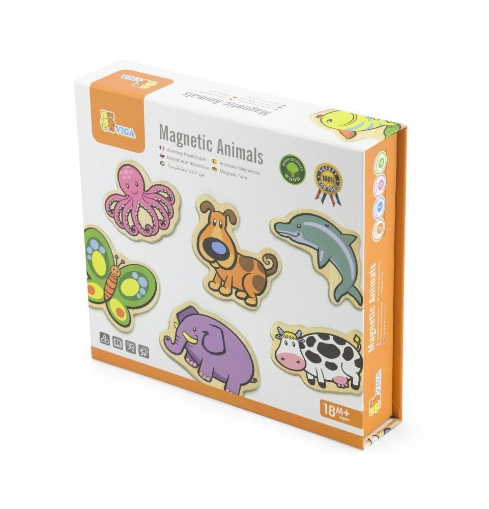 Mediniai magnetukai Viga Magnetic Animals Mediniai magnetukai Viga Magnetic Animals