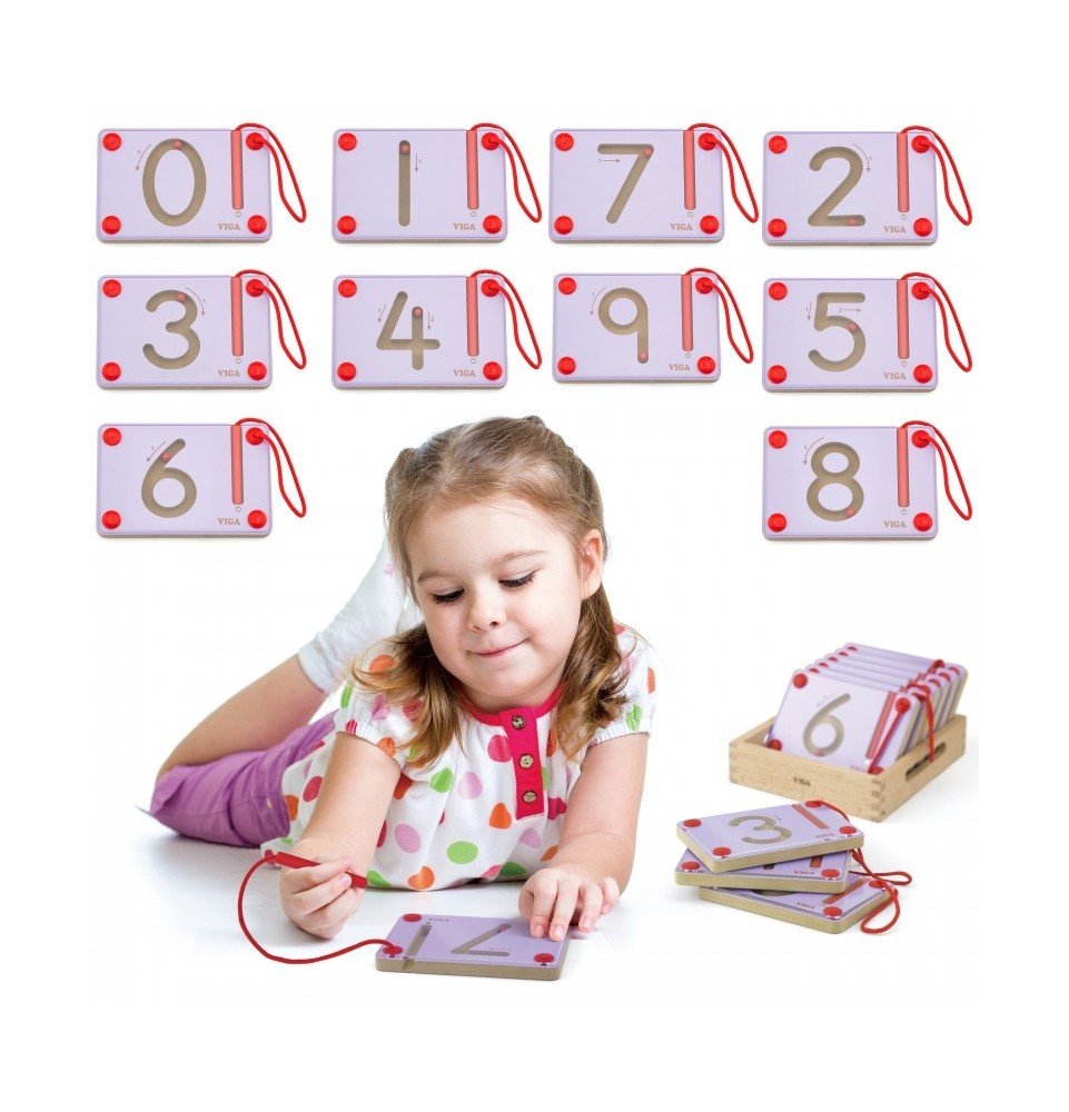 Magnetinės lentelės mokančios rašyti skaičius Viga Toys