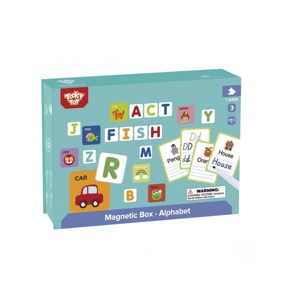 Abėcėlė vaikams Tooky Toy Montessori Alphabet Puzzle