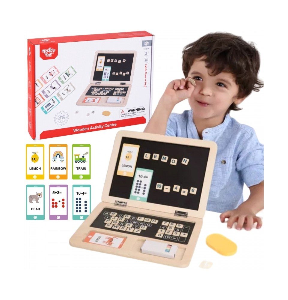 Lavinamasis žaislas Tooky Toy Wooden Activity Centre Lavinamasis žaislas Tooky Toy Wooden Activity Centre