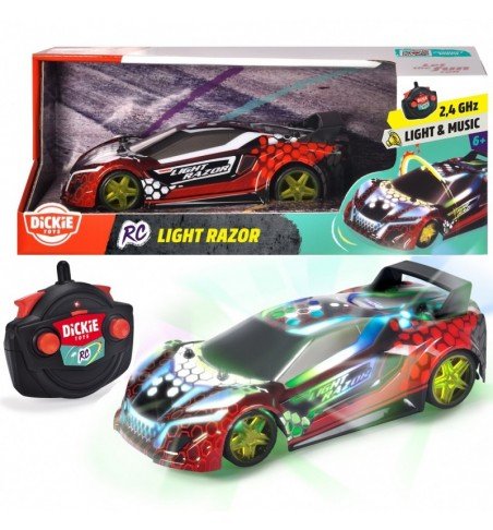 Radijo bangomis valdomas automobilis Dickie RC Light Razor