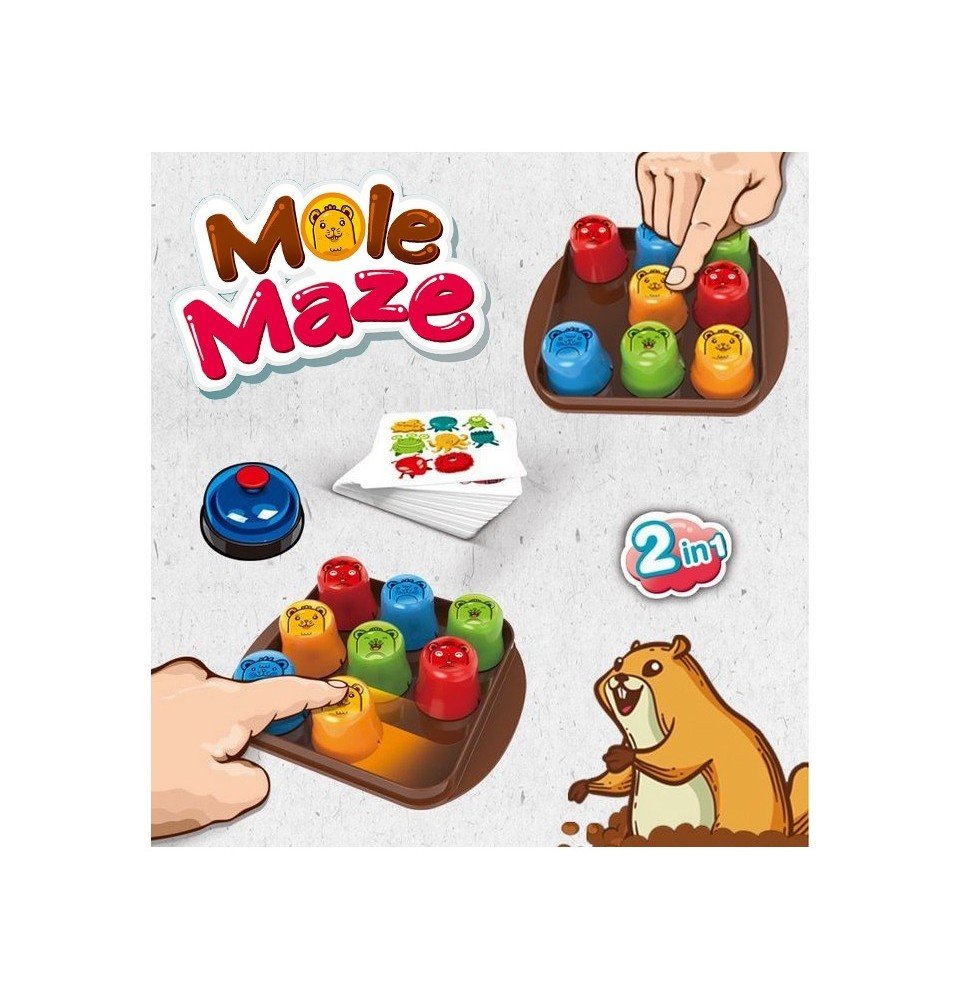 Mokomasis žaidimas Woopie Mole Maze 2in1