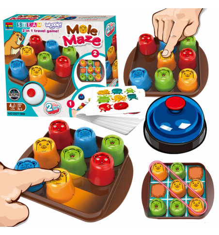 Mokomasis žaidimas Woopie Mole Maze 2in1