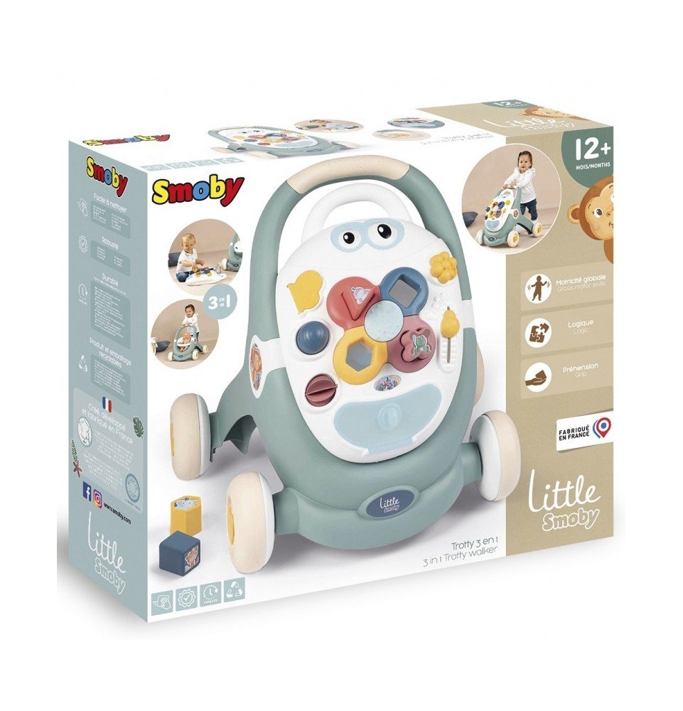 Interaktyvus stumdukas Smoby Little walker 3in1