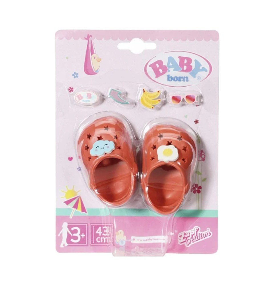 Baby Born lėlės puošnūs bateliai su segtukais