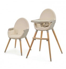 Maitinimo kėdutė Kinderkraft Fini2 2in1, beige