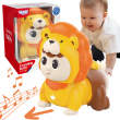 Žaislinis šliaužiantis kūdikis su garso ir šviesos efektais Woopie Baby orange