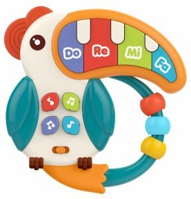 Muzikinis žaislas fortepijonas Woopie Baby Teether Pelikan
