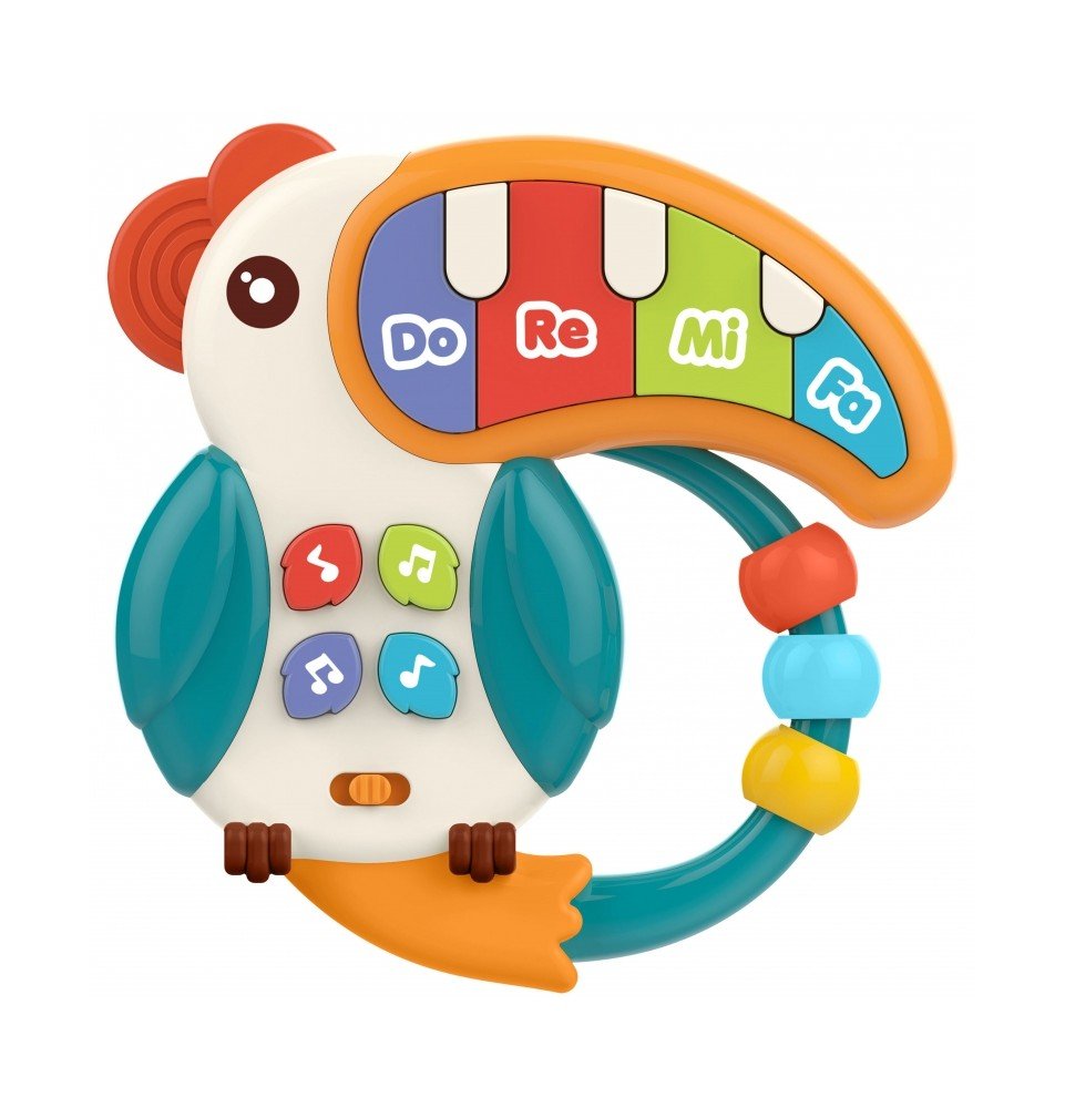 Muzikinis žaislas fortepijonas Woopie Baby Teether Pelikan