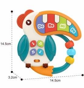 Muzikinis žaislas fortepijonas Woopie Baby Teether Pelikan