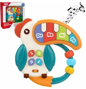 Muzikinis žaislas fortepijonas Woopie Baby Teether Pelikan