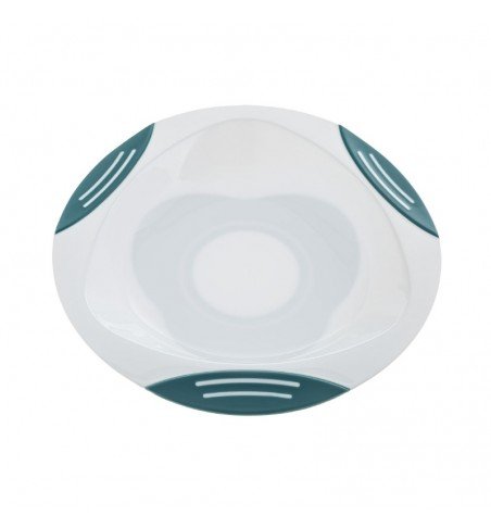 Lėkštė-dubenėlis limpančiu dugnu Akuku A0524, green/white