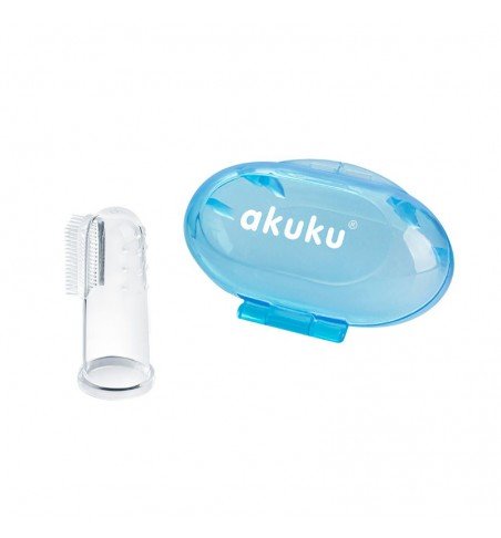Silikoninis dantų šepetėlis su dėžute Akuku A0263