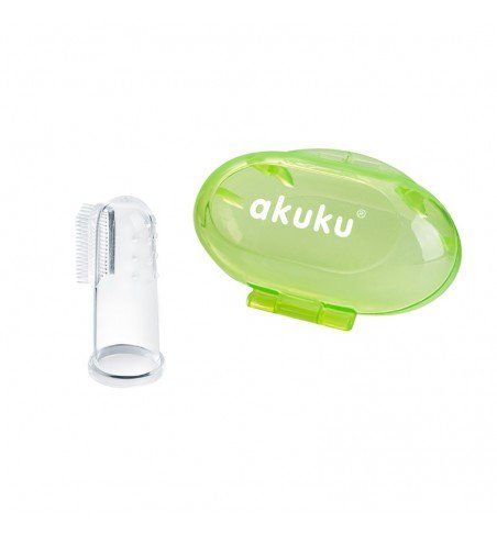Silikoninis dantų šepetėlis su dėžute Akuku A0264