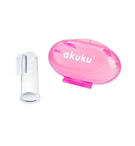 Silikoninis dantų šepetėlis su dėžute Akuku A0265