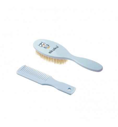 Natūralių šerelių šepetys ir šukos Akuku A0457